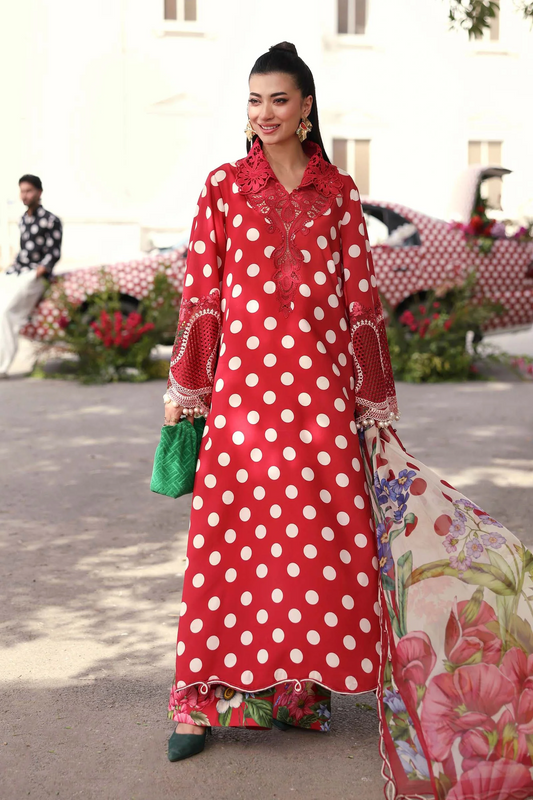 Maria.B MPrints Embroidered Lawn Unstitched 3Pc Suit MPT-3008-B