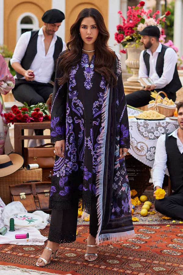Te Amo by Mushq Embroidered Lawn Suits Unstitched 3 Piece D-10 Sardinia Splendor - Luxury Summer Collection