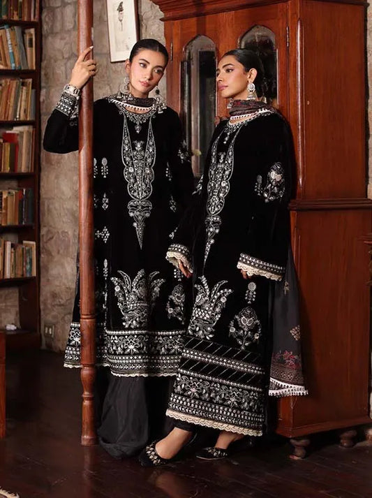 Noor By Saadia Asad Luxury Velvet Collection Unstitched PAREEHA D-12
