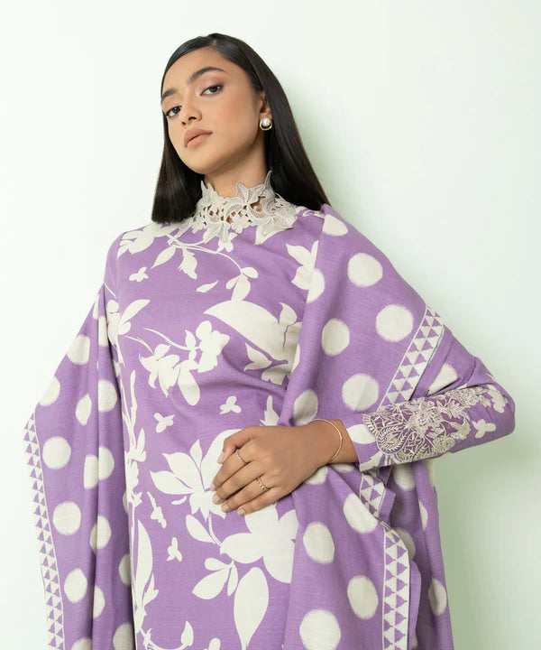 SAPPHIRE LILAC 3 PC UNSTITCHED SWISS DIGITAL PRINTED LAWN COLLECTION