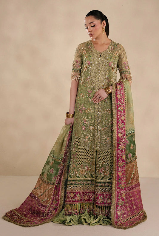 Republic Womenswear - Luxury Organza Embroidered 3 Piece Unstitched Éliane