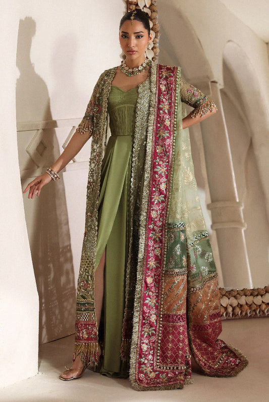 Republic Womenswear - Luxury Organza Embroidered 3 Piece Unstitched Éliane