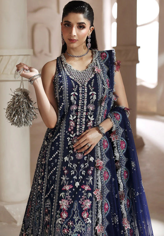 Republic Womenswear - Clarisse - Luxury Net Embroidered 3 Piece Unstitched