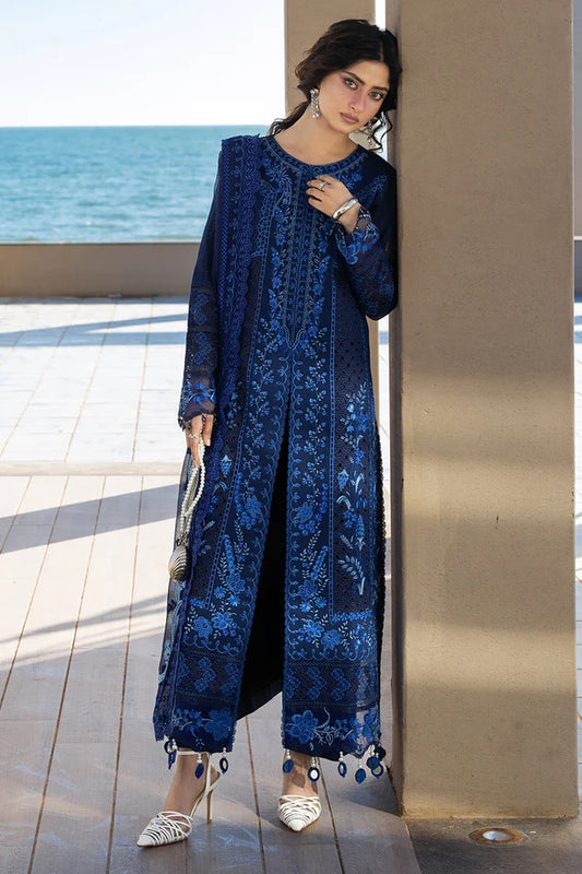 Mahnur - Luxury Lawn Embroidered 3 Piece Unstitched - S-015