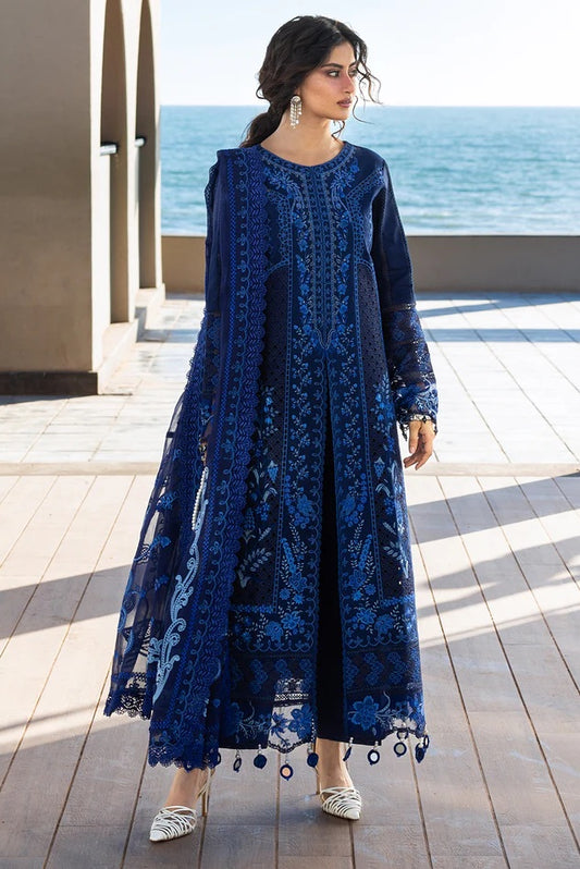 Mahnur - Luxury Lawn Embroidered 3 Piece Unstitched - S-015