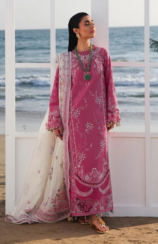 Qalamkar Sahil - SA-13 TARA - Lawn Embroidered 3 Piece Unstitched