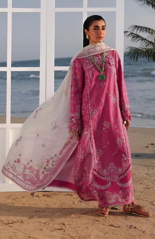 Qalamkar Sahil - SA-13 TARA - Lawn Embroidered 3 Piece Unstitched