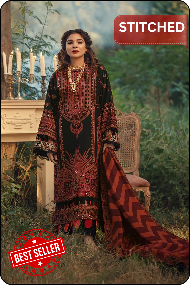 Maryam Hussain Luxury STITCHED Lawn Embroidered Collection STITCHED Napoli