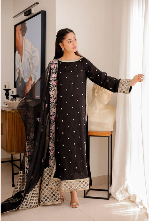 Aneelas Luxury Raw Silk 3 Piece Unstitched - FC-03