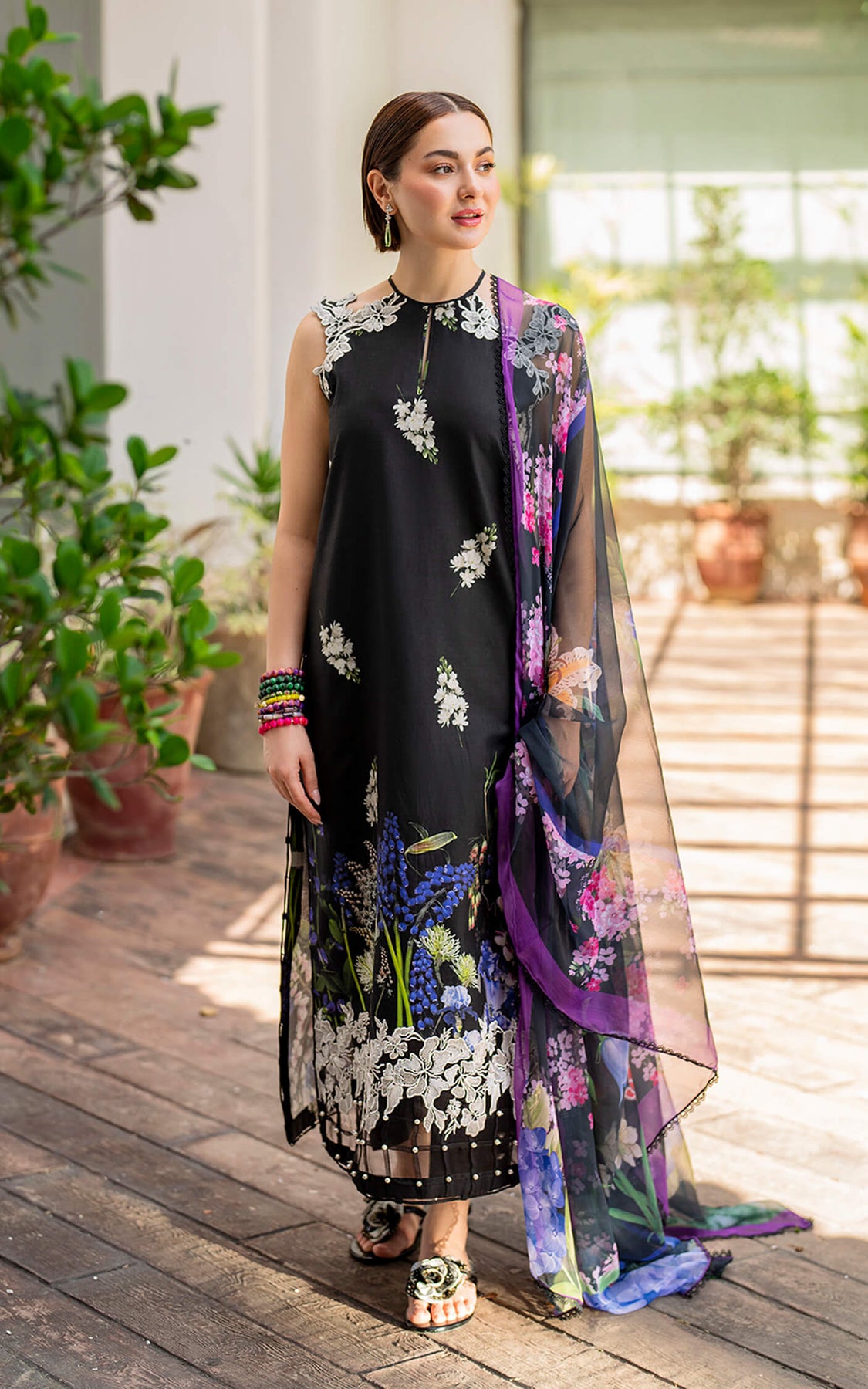 Asifa Nabeel Luxury Lawn Embroidered Surma MK-14