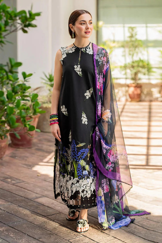 Asifa and Nabeel - Lawn Embroidered Unstitched 3 Piece - Surma MK-14