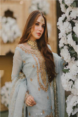 Maha Wajahat Wedding Festive Fully Embroidered Unstitch Organza Collection