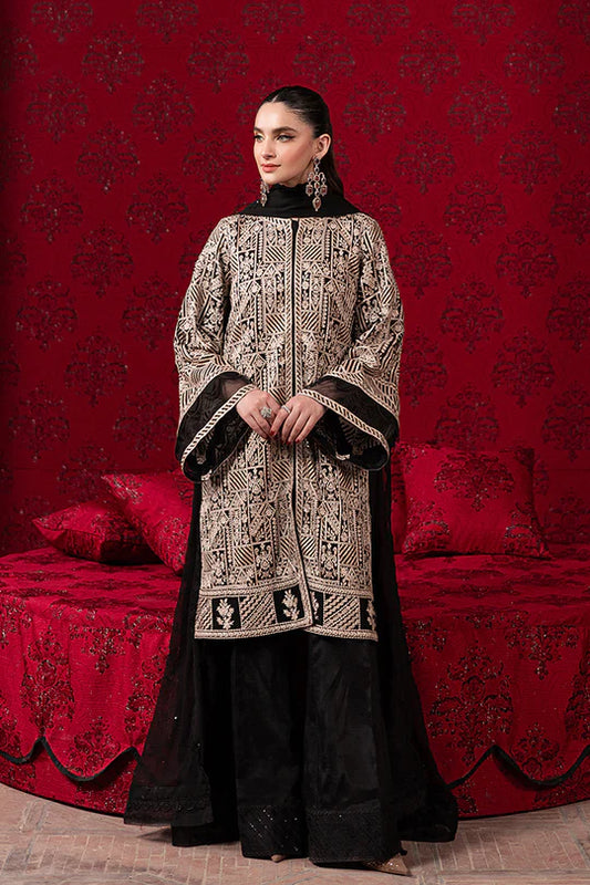 Azure Luxury Chiffon Embroidered Unstitched Collection Urban Muse