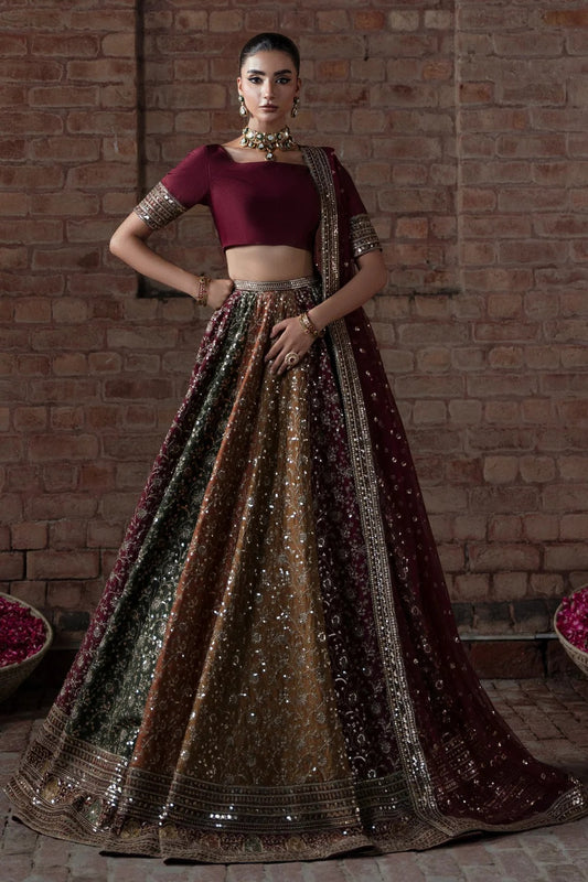 Minda Kashif - Raw Silk Embroidered 3 Piece Unstitched - Zah e Naseeb