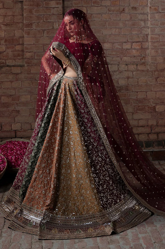 Minda Kashif - Raw Silk Embroidered 3 Piece Unstitched - Zah e Naseeb