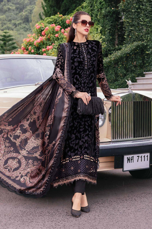 Maria.B Luxury Velvet Embroidered Palachi 3 Piece Unstitched WL-1301