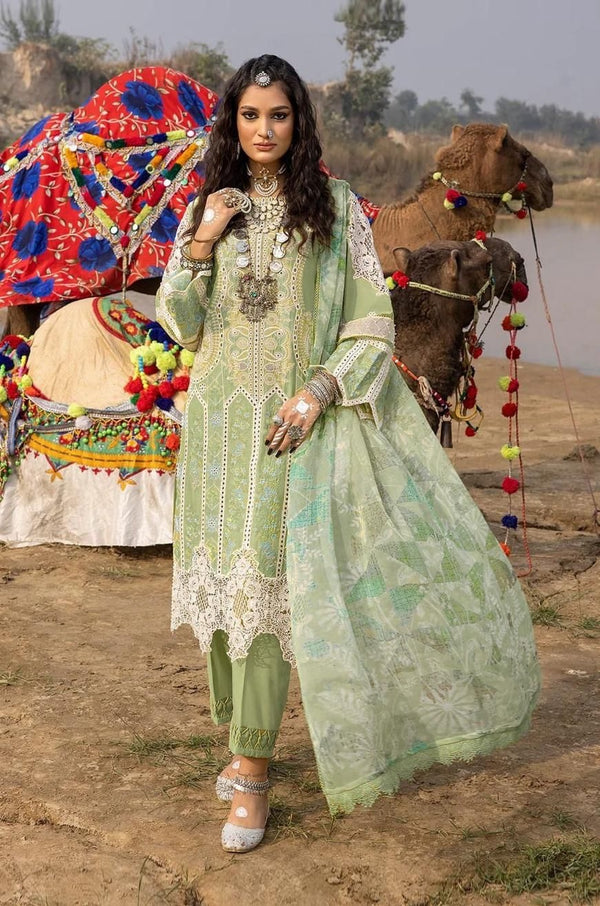 Adan Libas Eid Collection Lawn Embroidered Unstitched