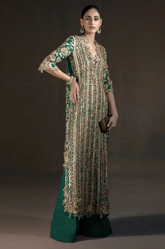 Sana Safinaz - Raw Silk Embroidered 3 Piece Unstitched - B - 389