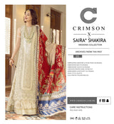 Aik Jhalak by Crimson Embroidered Suits Unstitched 3 Piece D1 - Luxury Wedding Collection