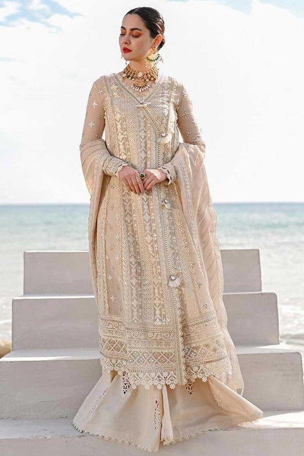 Sahil by Qalamkar Embroidered Lawn Suits Unstitched 3 Piece QLM-01 Aiyla - Luxury Collection