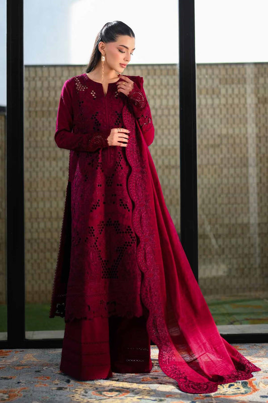Zaib Luxury Lawn Embroidered 3 Piece Unstitched-HZG3023