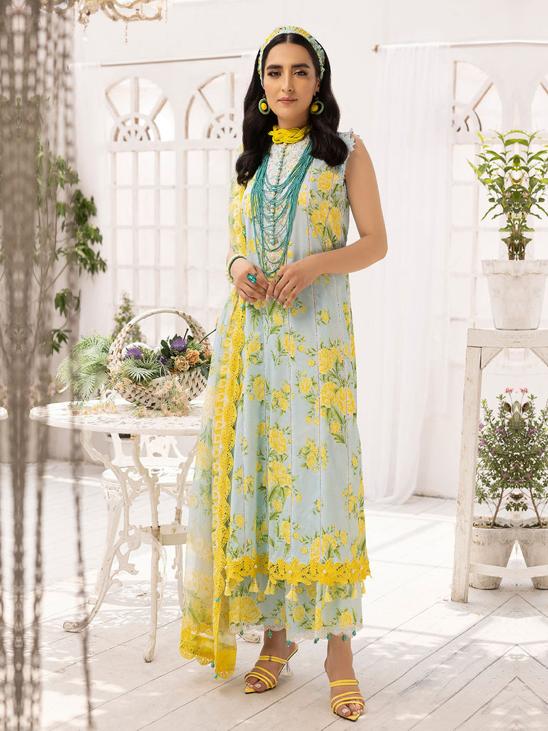 NaaZaan Unstitched Lwn Embroidered 3 Pices Unstitched Collection 23  Zahra