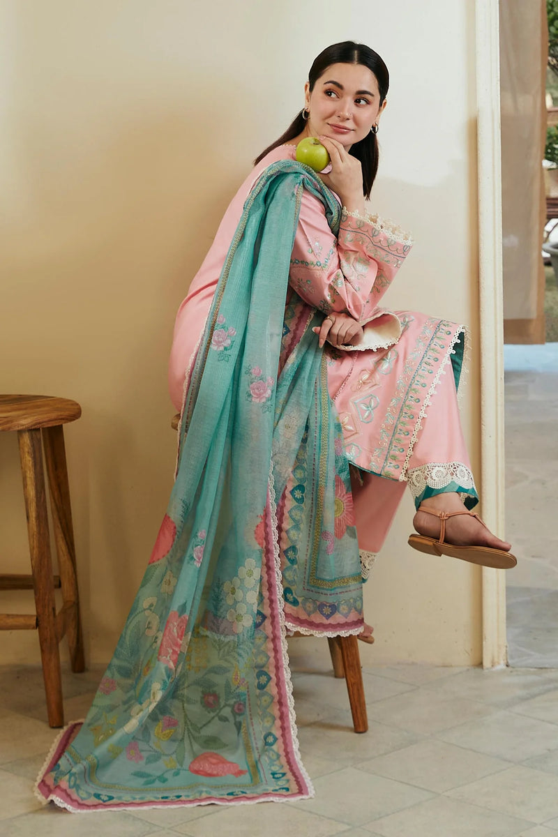 Coco by Zara Shahjahan Embroidered Lawn Unstitched 3Pc Suit D-08A ZOYA