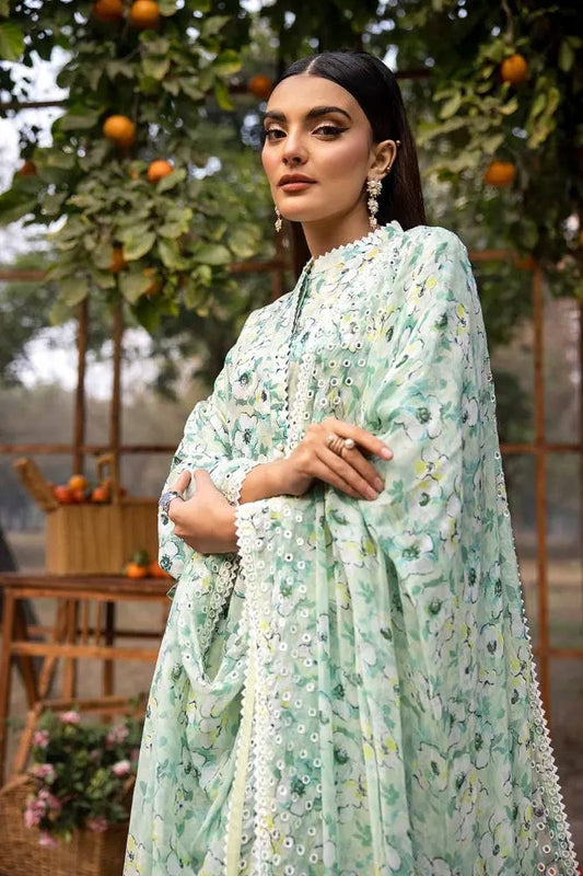 Gul Ahmed - Pista - Luxury Lawn Embroidered 3 Piece Unstitched