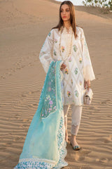 Crimson Embroidered Lawn Suits Unstitched 3 Piece CR23E French Summer D1A - Luxury Collection