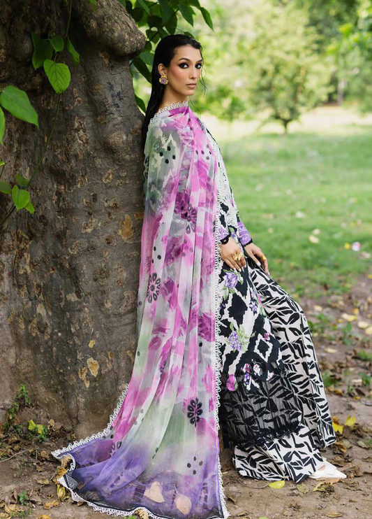 Nureh Chikankari Lawn Suits Unstitched 3 Piece DD-05 Daily Delights