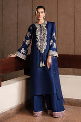 Hussain Rehar Festive Collection Unstitched 3 Pieces Raw Silk SAXE