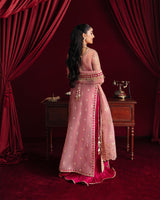 Heer Ranjha By Qalamkar Embroidered Organza Suits Unstitched 3 Piece QLM23HR Arisha - Luxury Formal Collection