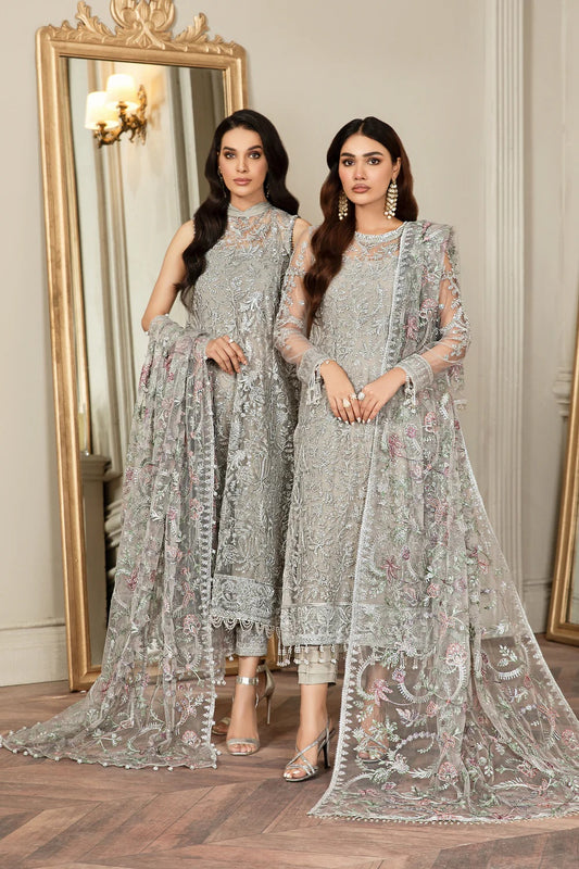 Zarif Grace - Luxury Net Embroidered 3 Piece Unstitched