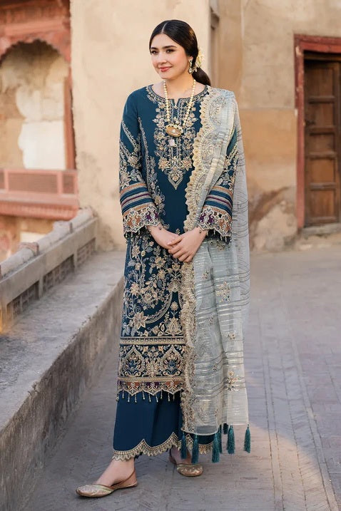 Imrozia - Chiffon Embroidered 3 Piece Unstitched - I-223 NEELAM