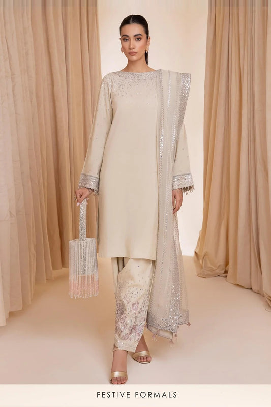 Jazmin Luxury Raw Silk Embroidered Unstitched 3 Piece - UR-7002