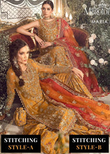 Mbroidered By Maria.B Embroidered Organza Suits Unstitched 4 Piece MB23MW D7 - Luxury Collection