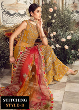 Mbroidered By Maria.B Embroidered Organza Suits Unstitched 4 Piece MB23MW D7 - Luxury Collection