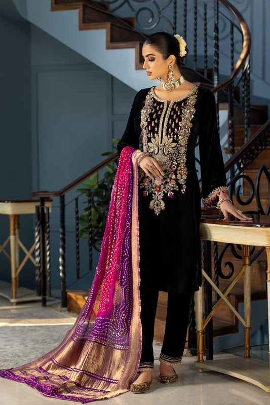 Khuda Baksh Luxury Velvet Collection Unstitched 3 Pieces