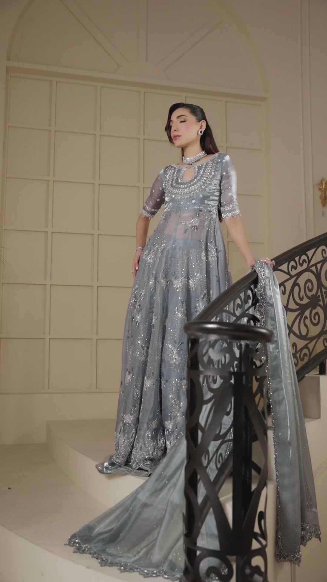 Sara Zara Luxury Organza Embroidered 3 Piece Unstitched - Rania
