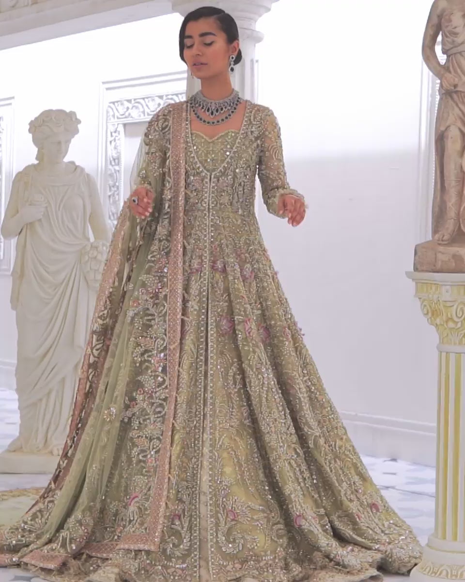 Suffuse Bridal Luxury Net Embroidered 3 Piece Unstitched - IRIDA