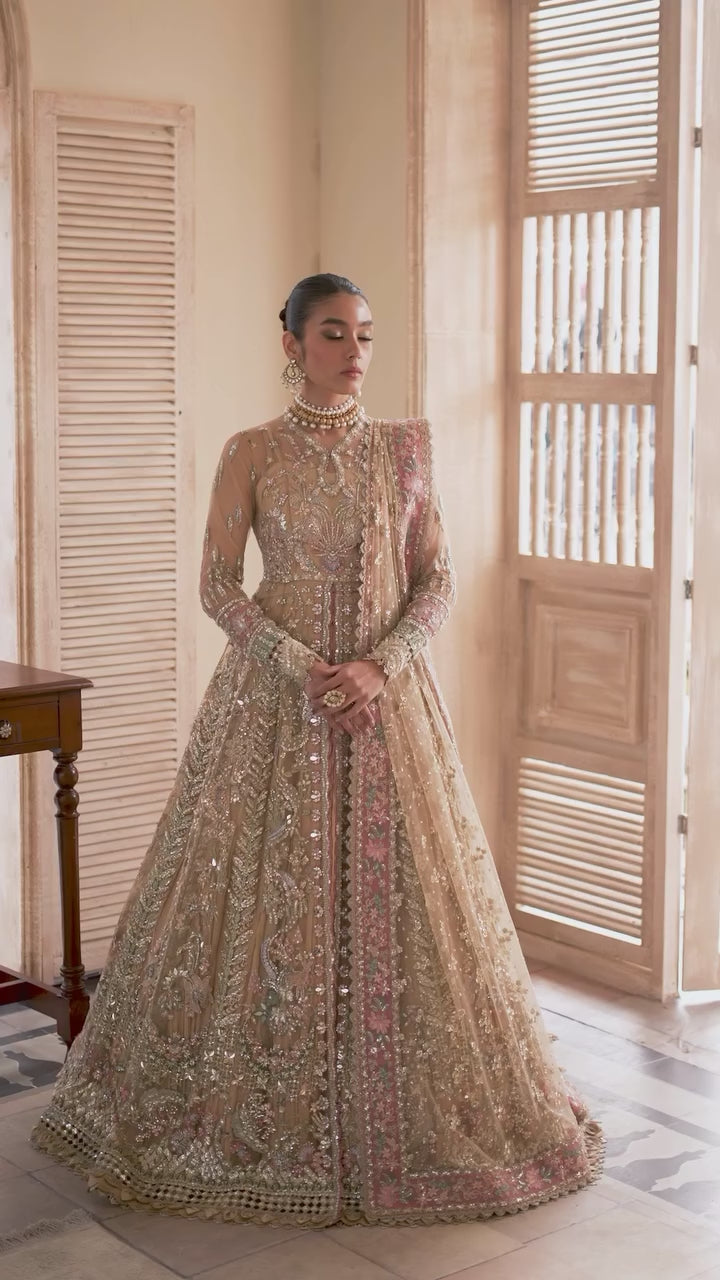 Soraya Luxury Net Embroidered 3 Piece Unstitched - Irina