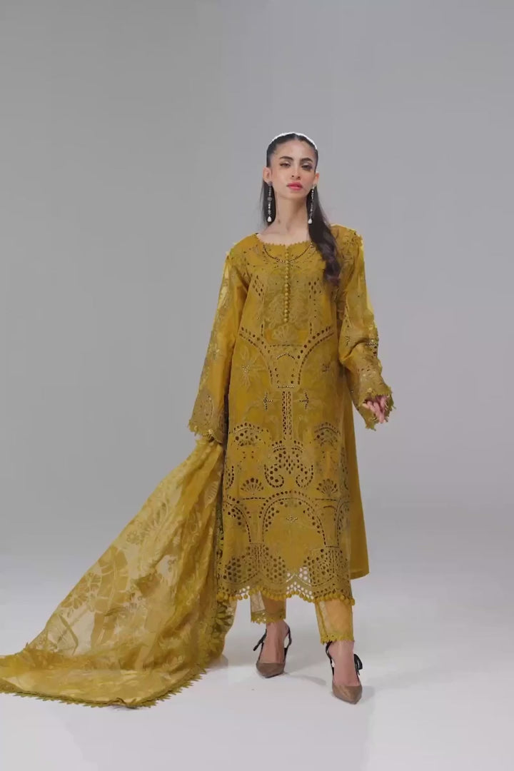 Maria.B Eid Collection Luxury Embroidered Lawn Unstitched Eid Lawn 08