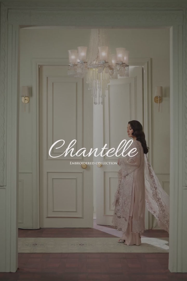 Baroque Embroidered Organza CH13-04 Unstitched 3 Piece Chantelle