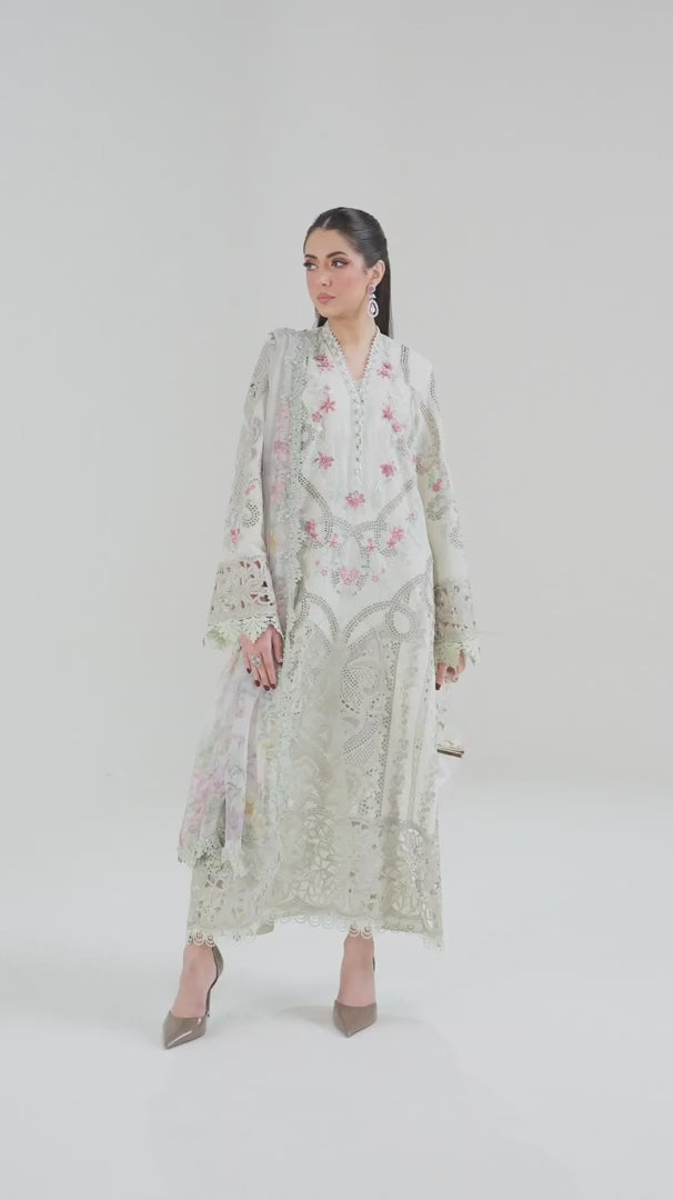 Maria.B Luxury Lawn Embroidered 3 Piece Unstitched MPT-D-2514-B