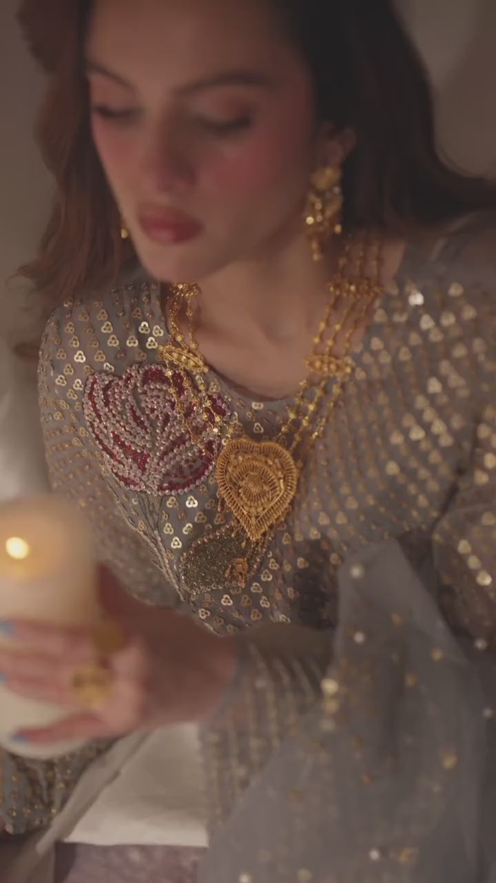 Nureh Luxury Chiffon Embroidered Unstitched Collection TW-16