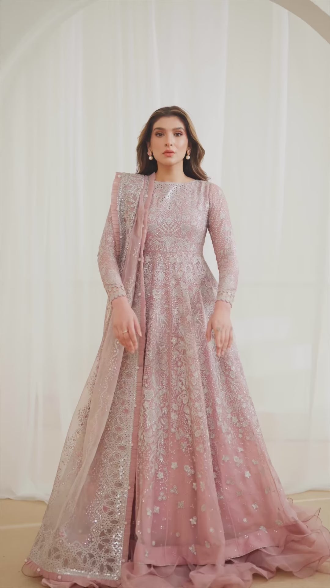Jazmin Luxury Net Embroidered 3 Pc Unstitched Collection UC-3024