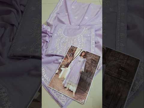 Batik - Luxurious Lawn Embrodiered 3 Piece Unstitched - Lilac