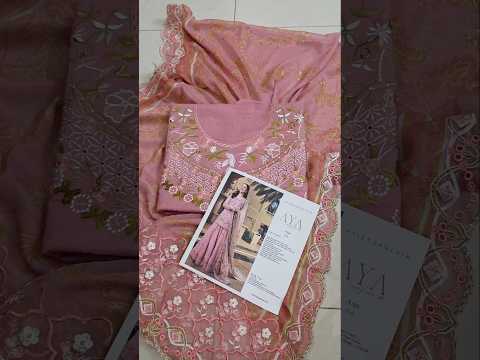 Faiza Saqlain AYA Embroidered Luxury Lawn Unstitched 3Pc Suit - ASJA
