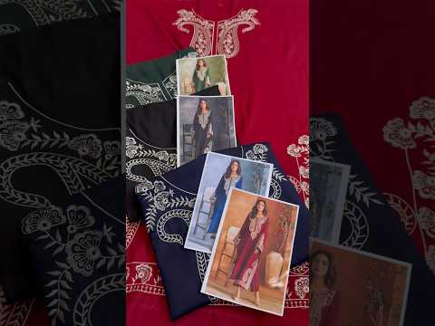 Poshkari Mahveen Luxury Dhanak Lawn Embroidered 2Pc Unstitched Kaftan Suit PA-200