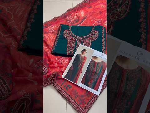 Hussain Rehar - Luxury Lawn Embroidered 3 Piece Unstitched - Marjaan